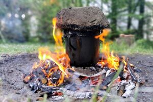 Kociołek z pieczonymi